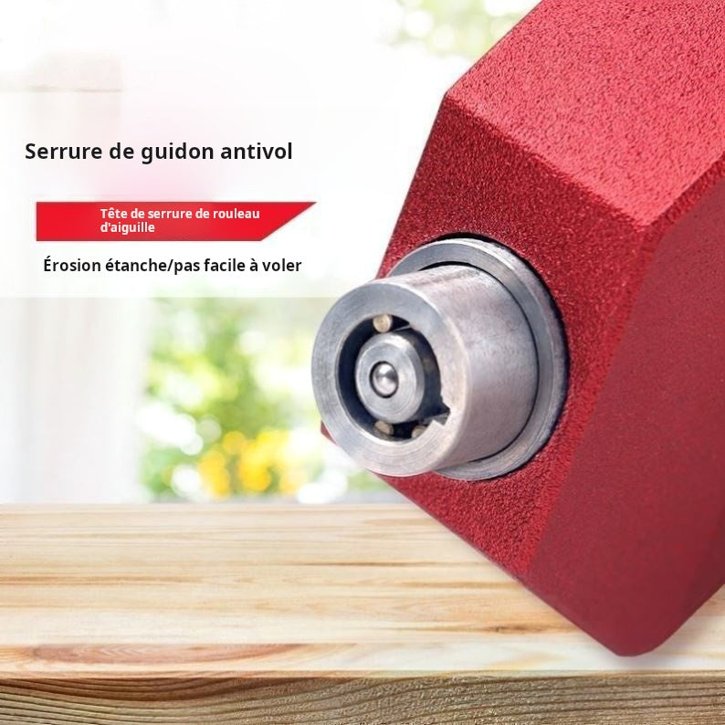 Serrure antivol pour véhicule électrique, serrure moto avec alarme, serrure de guidon, serrure de frein alimentée par batterie, verrou des gaz, serrure pour vélo