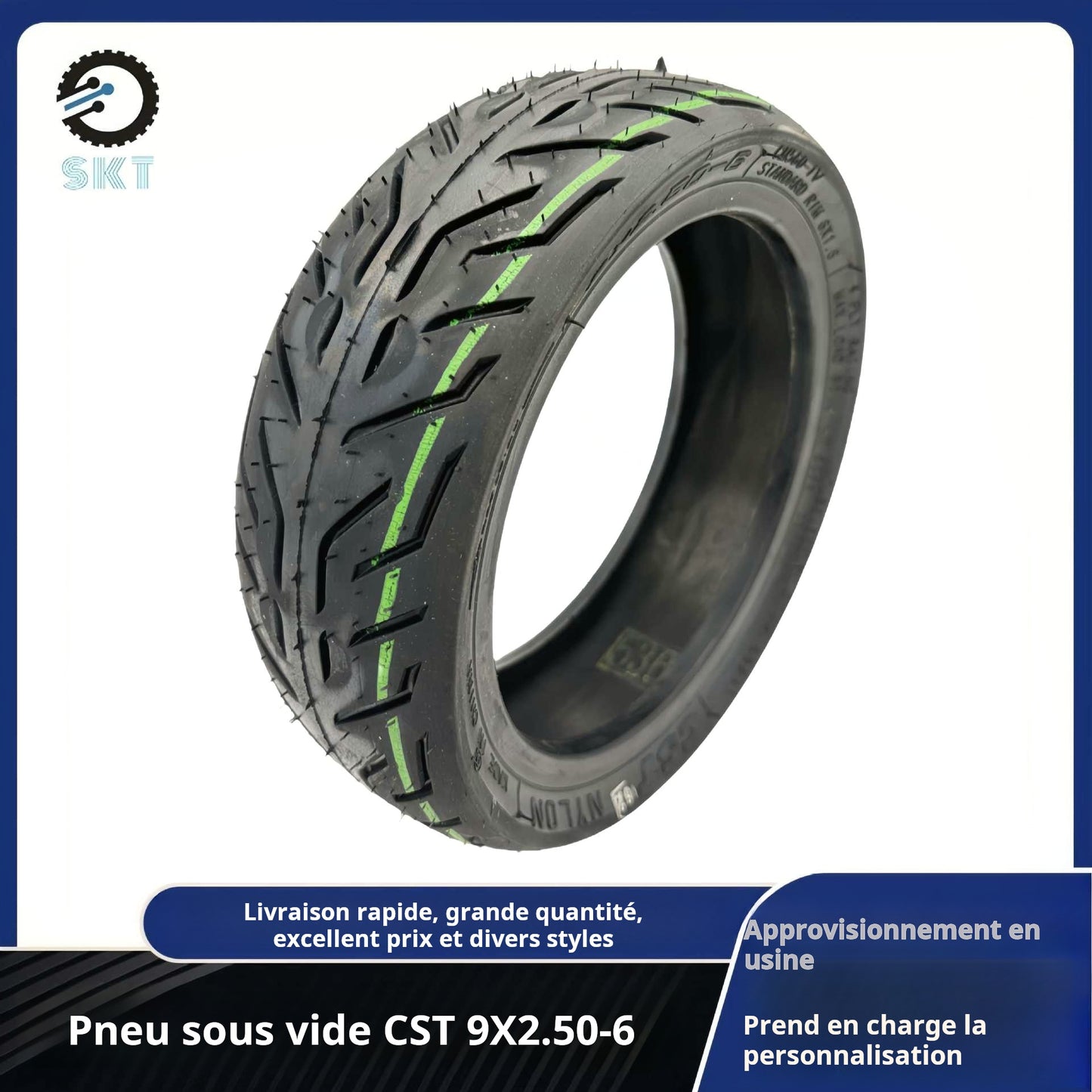 Pneu CST 9×2.50-6 tubeless pour Nami – 2 versions
